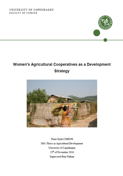 Women’s Agricultural Cooperatives as a Development Strategy