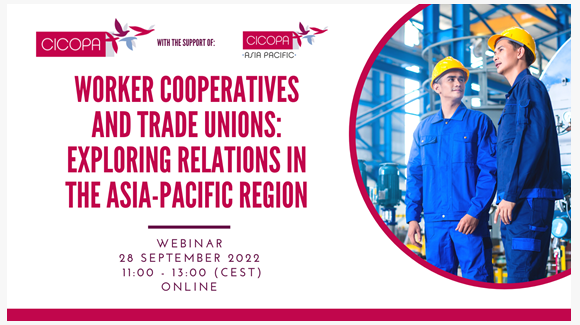 CICOPA event: Worker Cooperatives and Trade Unions: Exploring Relations in the Asia-Pacific Region