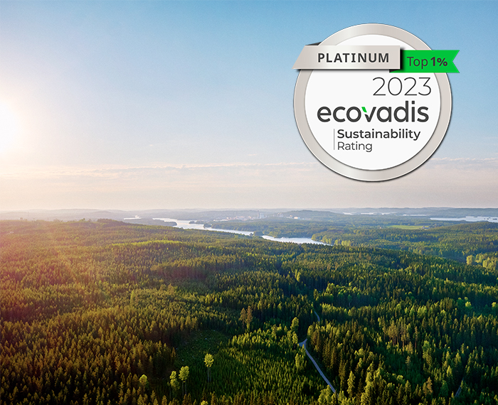 Metsä Fibre jälleen parhaiden joukossa EcoVadis 2023 -vastuullisuusarvioinnissa